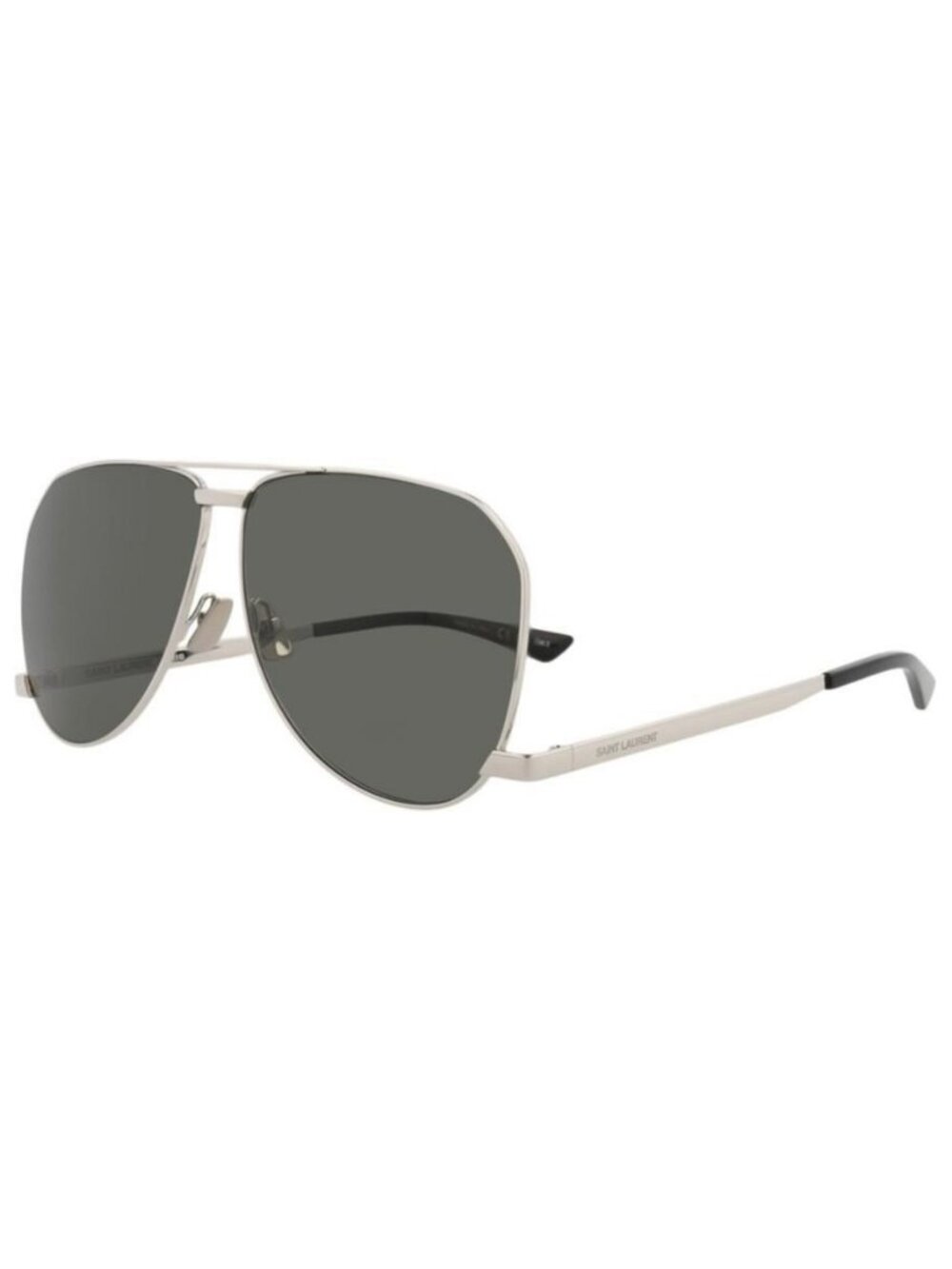 New Saint Laurent Mens Aviator Silver Silver Grey Fashion Designer Sunglasses